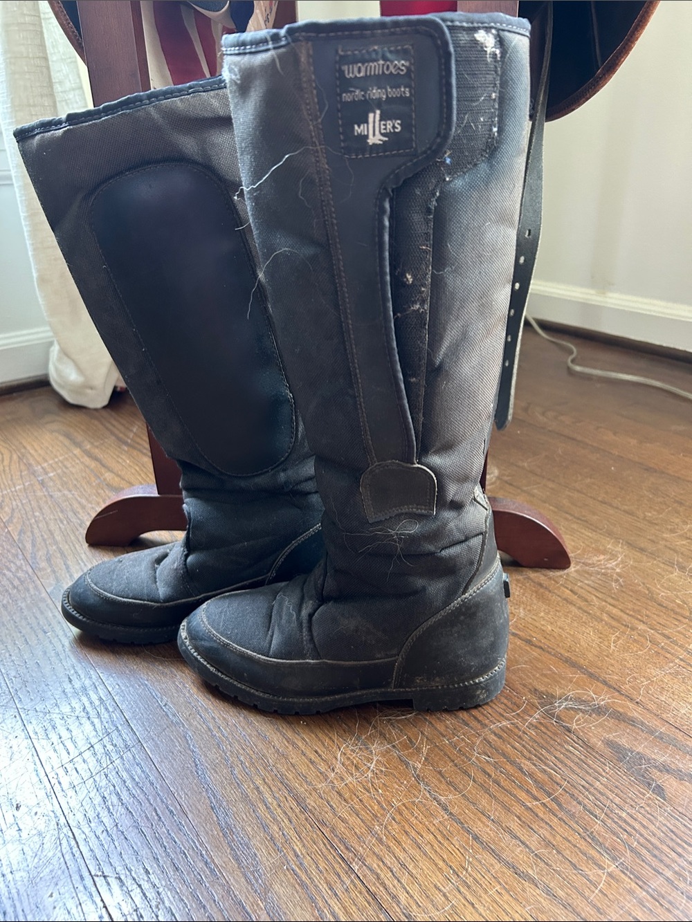 Women's Black Winter Riding Boots